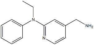4-(aminomethyl)-N-ethyl-N-phenylpyridin-2-amine 结构式