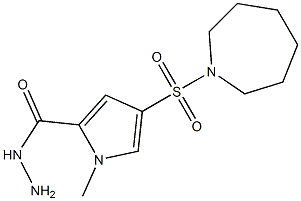 4-(azepan-1-ylsulfonyl)-1-methyl-1H-pyrrole-2-carbohydrazide 结构式