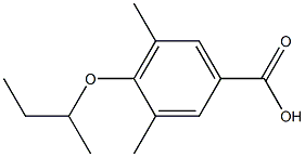 4-(butan-2-yloxy)-3,5-dimethylbenzoic acid 结构式