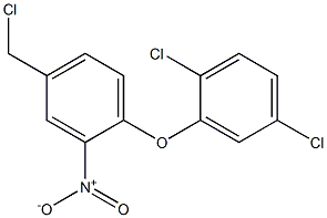 4-(chloromethyl)-1-(2,5-dichlorophenoxy)-2-nitrobenzene 结构式