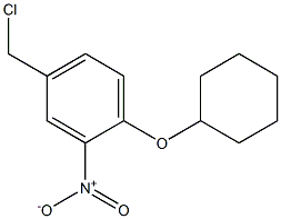 4-(chloromethyl)-1-(cyclohexyloxy)-2-nitrobenzene 结构式