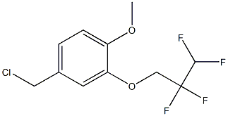 4-(chloromethyl)-1-methoxy-2-(2,2,3,3-tetrafluoropropoxy)benzene 结构式
