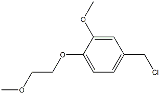 4-(chloromethyl)-2-methoxy-1-(2-methoxyethoxy)benzene 结构式