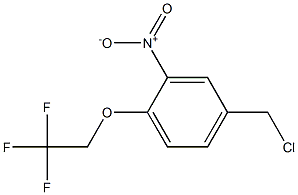4-(chloromethyl)-2-nitro-1-(2,2,2-trifluoroethoxy)benzene 结构式