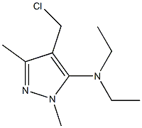 4-(chloromethyl)-N,N-diethyl-1,3-dimethyl-1H-pyrazol-5-amine 结构式