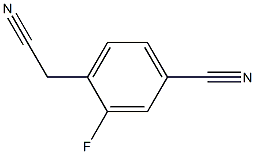 4-(cyanomethyl)-3-fluorobenzonitrile 结构式