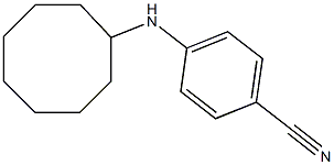 4-(cyclooctylamino)benzonitrile 结构式