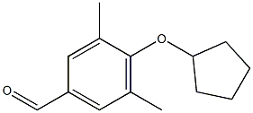 4-(cyclopentyloxy)-3,5-dimethylbenzaldehyde 结构式