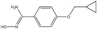 4-(cyclopropylmethoxy)-N'-hydroxybenzene-1-carboximidamide 结构式