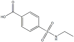 4-(ethylsulfamoyl)benzoic acid 结构式