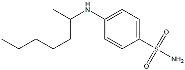 4-(heptan-2-ylamino)benzene-1-sulfonamide 结构式