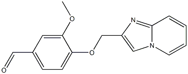 4-(imidazo[1,2-a]pyridin-2-ylmethoxy)-3-methoxybenzaldehyde 结构式