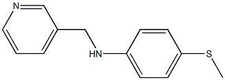 4-(methylsulfanyl)-N-(pyridin-3-ylmethyl)aniline 结构式