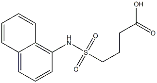 4-(naphthalen-1-ylsulfamoyl)butanoic acid 结构式