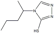 4-(pentan-2-yl)-4H-1,2,4-triazole-3-thiol 结构式