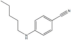 4-(pentylamino)benzonitrile 结构式