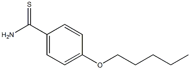 4-(pentyloxy)benzene-1-carbothioamide 结构式