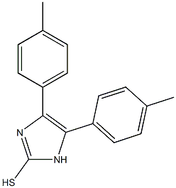 4,5-bis(4-methylphenyl)-1H-imidazole-2-thiol 结构式