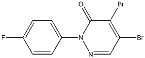 4,5-dibromo-2-(4-fluorophenyl)pyridazin-3(2H)-one 结构式