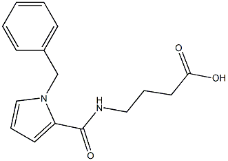 4-[(1-benzyl-1H-pyrrol-2-yl)formamido]butanoic acid 结构式