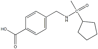 4-[(1-cyclopentylacetamido)methyl]benzoic acid 结构式