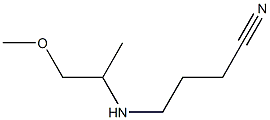 4-[(1-methoxypropan-2-yl)amino]butanenitrile 结构式