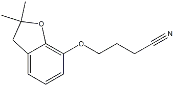 4-[(2,2-dimethyl-2,3-dihydro-1-benzofuran-7-yl)oxy]butanenitrile 结构式