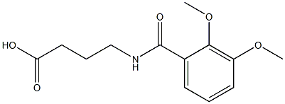 4-[(2,3-dimethoxybenzoyl)amino]butanoic acid 结构式