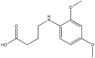 4-[(2,4-dimethoxyphenyl)amino]butanoic acid 结构式