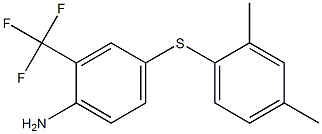 4-[(2,4-dimethylphenyl)sulfanyl]-2-(trifluoromethyl)aniline 结构式