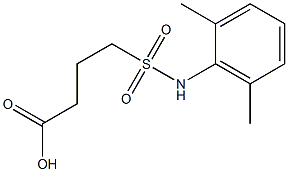 4-[(2,6-dimethylphenyl)sulfamoyl]butanoic acid 结构式