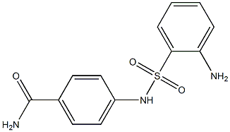 4-[(2-aminobenzene)sulfonamido]benzamide 结构式