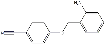 4-[(2-aminophenyl)methoxy]benzonitrile 结构式