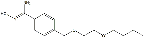 4-[(2-butoxyethoxy)methyl]-N'-hydroxybenzene-1-carboximidamide 结构式