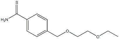 4-[(2-ethoxyethoxy)methyl]benzenecarbothioamide 结构式