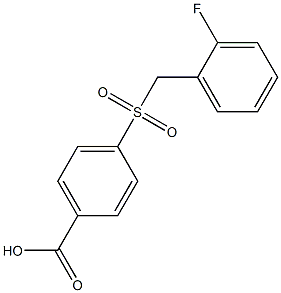 4-[(2-fluorobenzyl)sulfonyl]benzoic acid 结构式