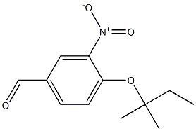 4-[(2-methylbutan-2-yl)oxy]-3-nitrobenzaldehyde 结构式