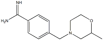 4-[(2-methylmorpholin-4-yl)methyl]benzenecarboximidamide 结构式