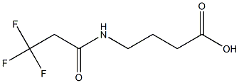 4-[(3,3,3-trifluoropropanoyl)amino]butanoic acid 结构式