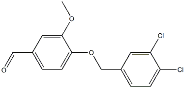 4-[(3,4-dichlorophenyl)methoxy]-3-methoxybenzaldehyde 结构式