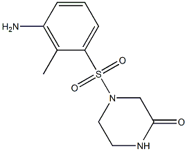 4-[(3-amino-2-methylbenzene)sulfonyl]piperazin-2-one 结构式