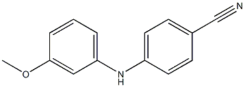 4-[(3-methoxyphenyl)amino]benzonitrile 结构式