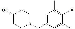 4-[(4-aminopiperidin-1-yl)methyl]-2,6-dimethylphenol 结构式