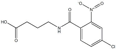 4-[(4-chloro-2-nitrophenyl)formamido]butanoic acid 结构式