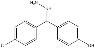 4-[(4-chlorophenyl)(hydrazinyl)methyl]phenol 结构式