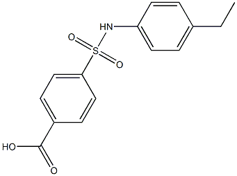 4-[(4-ethylphenyl)sulfamoyl]benzoic acid 结构式