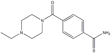 4-[(4-ethylpiperazin-1-yl)carbonyl]benzenecarbothioamide 结构式