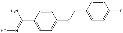 4-[(4-fluorobenzyl)oxy]-N'-hydroxybenzenecarboximidamide 结构式