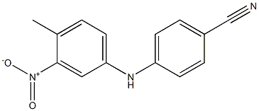 4-[(4-methyl-3-nitrophenyl)amino]benzonitrile 结构式