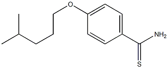 4-[(4-methylpentyl)oxy]benzene-1-carbothioamide 结构式